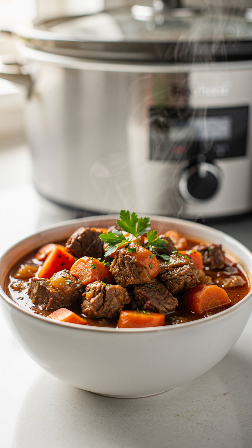 Crock Pot Beef Stew (Easy Slow Cooker Recipe)