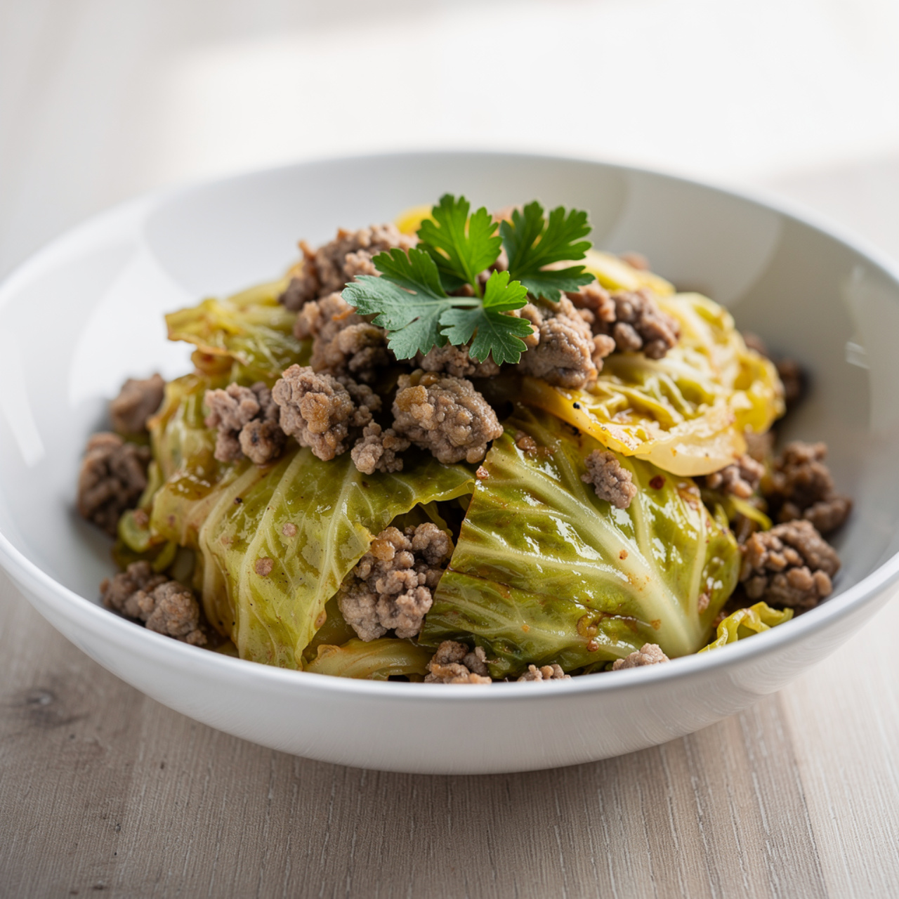 Cabbage and Ground Beef Skillet