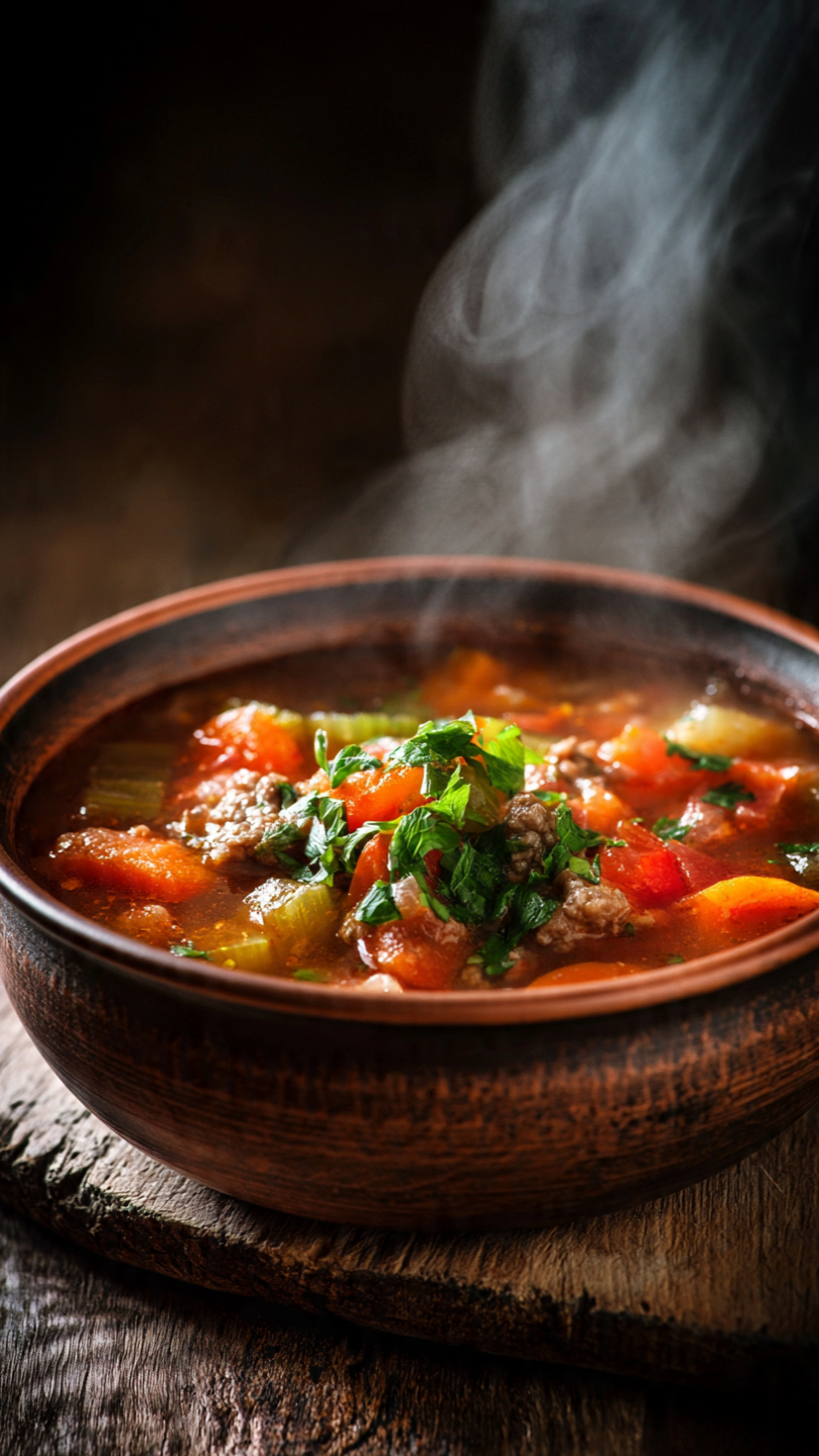 Creamy Potato and Hamburger Soup (Grandma's Recipe)