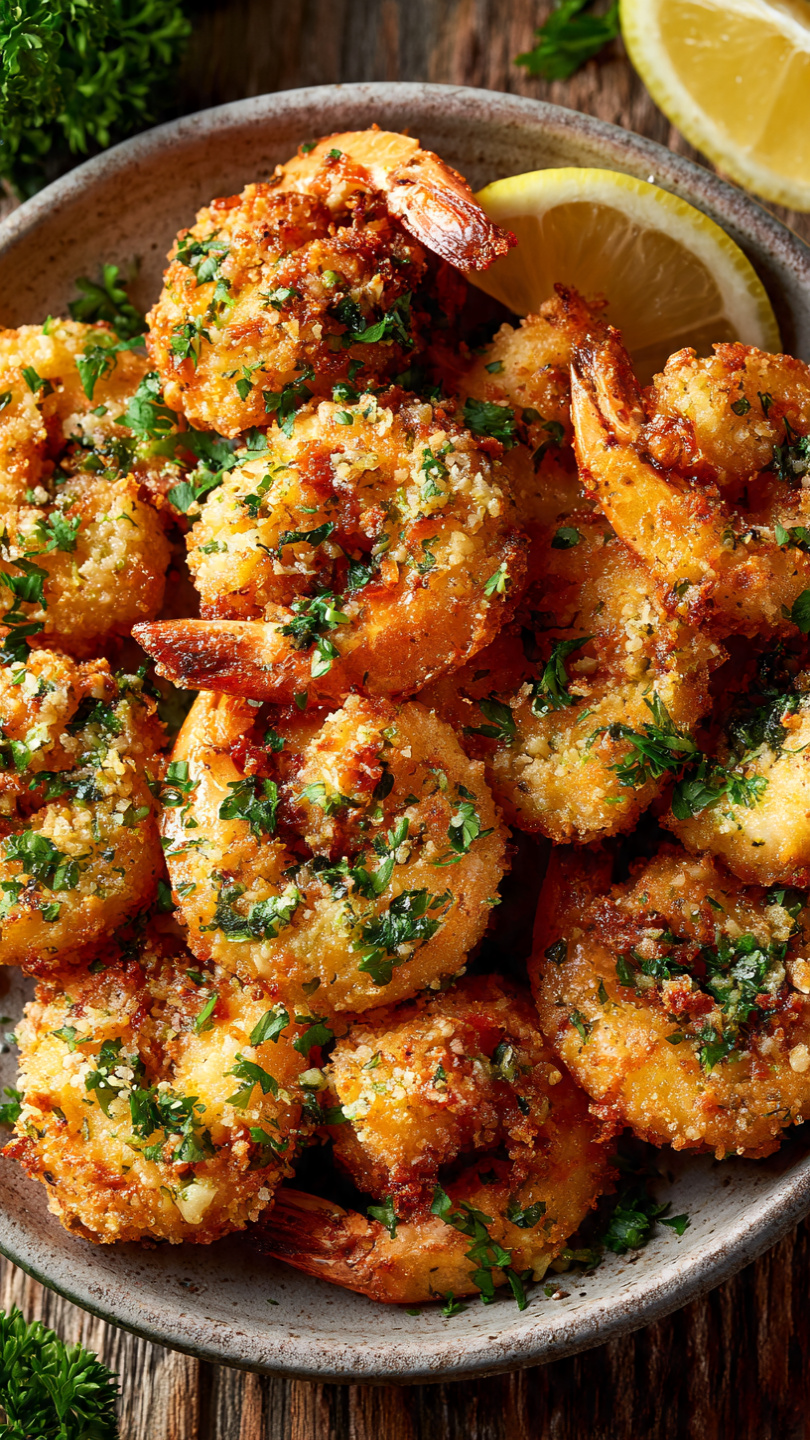 Air Fryer Garlic Parmesan Shrimp