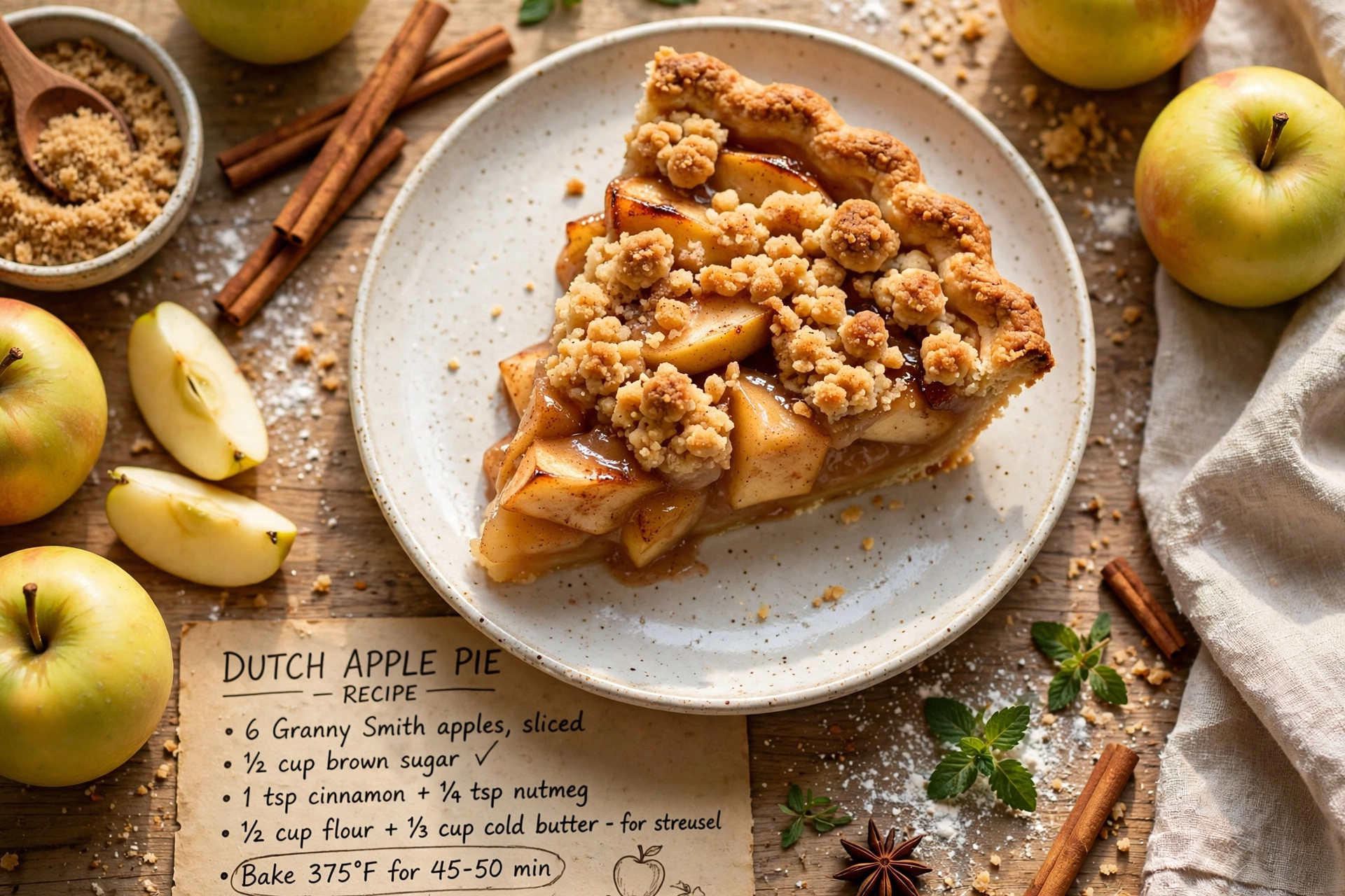 Old Fashioned Dutch Apple Pie