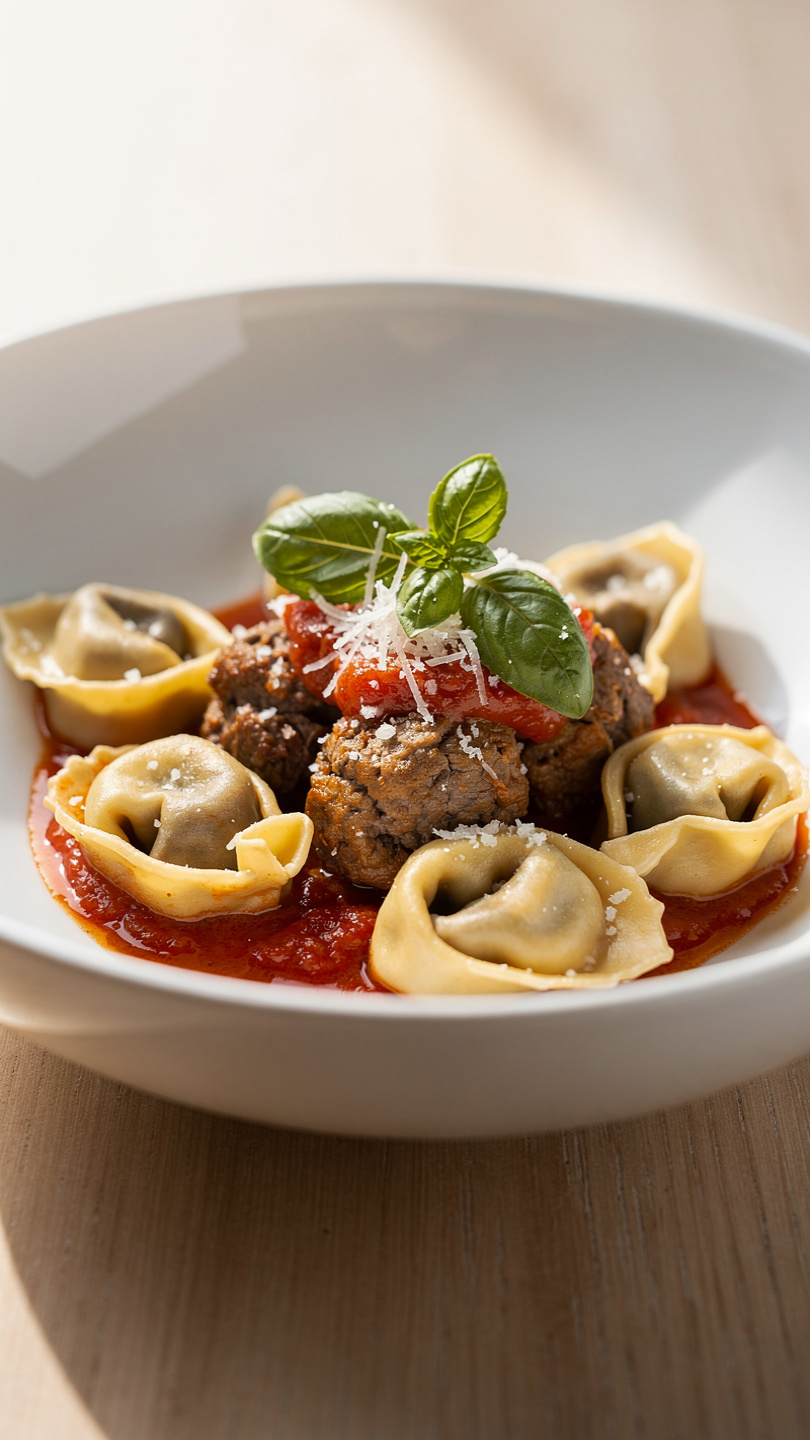 Garlic Steak Bites and Cheese Tortellini Skillet