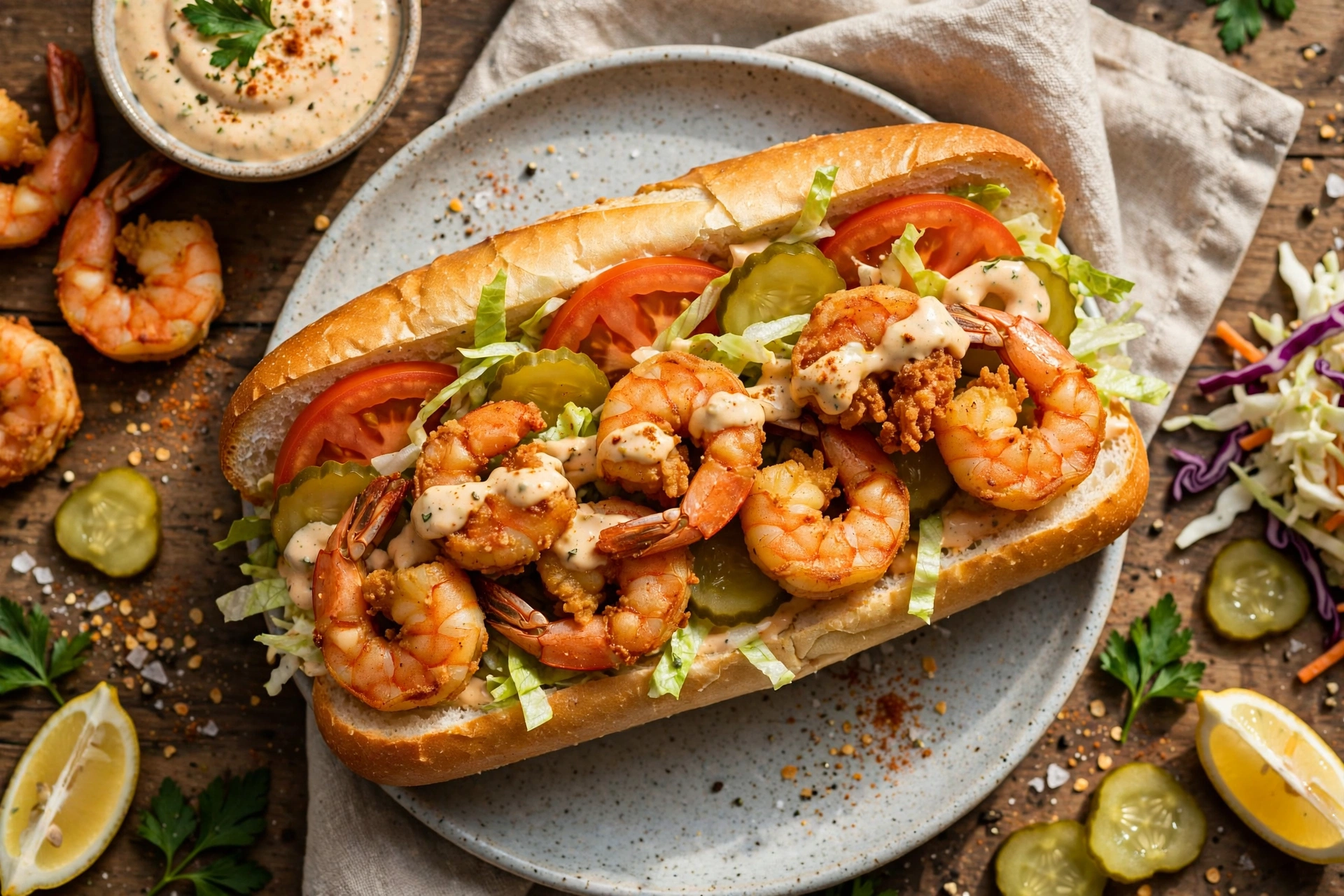 Fried Shrimp Po Boy